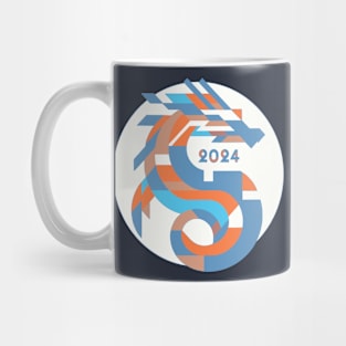 Futuristic Dragon Emblem - 2024 Chinese New Year Mug